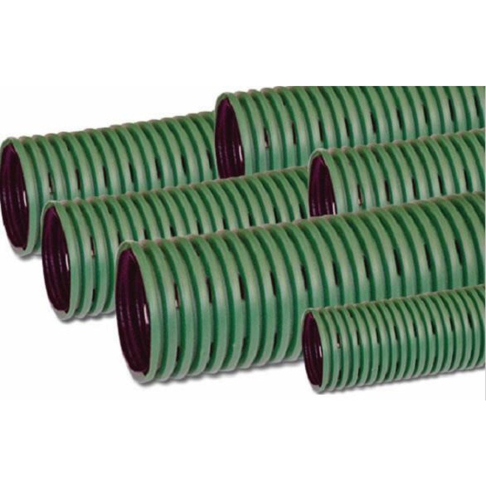 Tubo Drenante Forato DN 50 Giallo - Flessibile In PVC, Per Giardini, Campi Sportivi E Costruzioni - A Norma DIN 1187