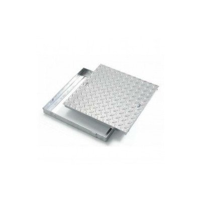 Chiusino lamiera con telaio acci aio zincato 50x50 b07dpkhb7t