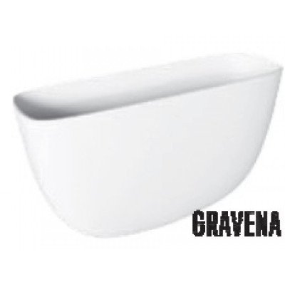 Cassetta wc alta gravena univers ale ceramica bianca 47,6x35,3 b0