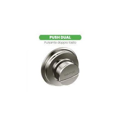 Bampi pulsante push dual cromato 