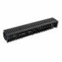 Canaletta pp nera 13x100 h.7,5 c on griglia pp nera rinforzata b0