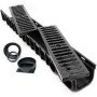 Canaletta top abs 20x100 h.7.5 c on griglia ghisa (2pz) c250 b08x