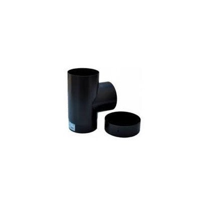 Serie arredo 20 10 nero racc.a t con tappo d.180