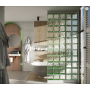 Bormioli rocco vetromattone 190x190x80 nuove trasparenze colorate java r