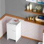Lavatoio in kit junior per esterni 45x50, a una anta, bianco 9006k