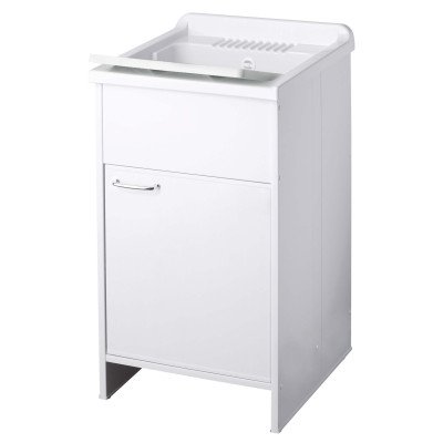 Lavatoio in kit junior per esterni 45x50, a una anta, bianco 9006k