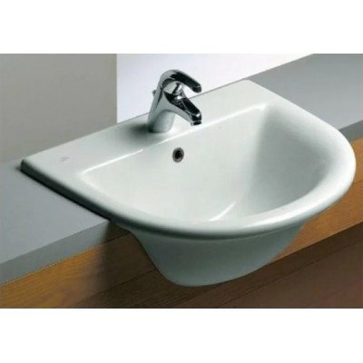 Fiorile lavabo incasso soprapiano 61x50 bianco integro b08xb1lz15