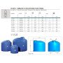 Serbatoio da esterno panettone p a lt. 750 blu