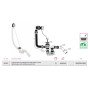 Colonna vasca 40 50 con sifone cr smart 5012pl