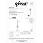 Colonna scarico vasca in pp con tappo e catenella goplast 7003pvc000