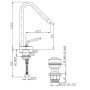 Pixel new monocomando lavabo s.a.1.1/4  cromato paini 81cr211new
