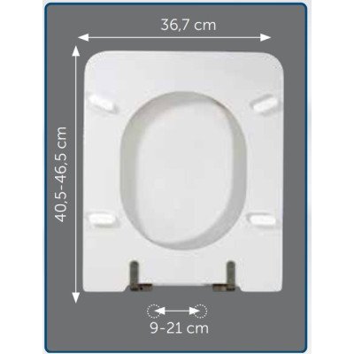 Sedile ebla bianco lapas s360p010101