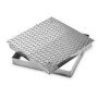 Chiusino lamiera con telaio acci aio zincato 50x50 b07dpkhb7t