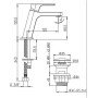 Atacama monocom.lavabo scarico s imple cromato paini wwcr211sr