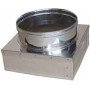 Inox mono parete aisi riduzione da quadra a tonda 40x40 d.300