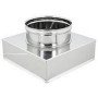 Inox mono parete aisi riduzione da quadra a tonda 40x40 d.300