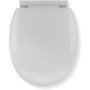 Croydex, sedile wc antibatterico, a chiusura lenta, colore: bian