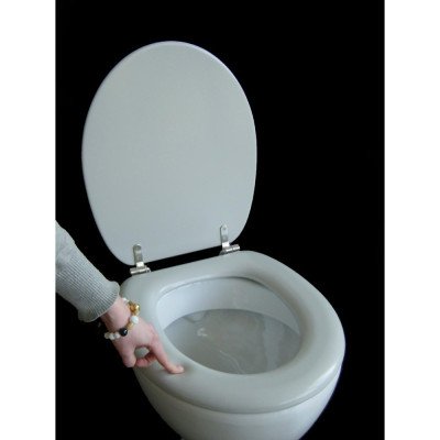 Adob polsi, sedile copri-wc morbido, con cerniere in acciaio ino