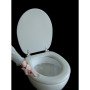 Adob polsi, sedile copri-wc morbido, con cerniere in acciaio ino