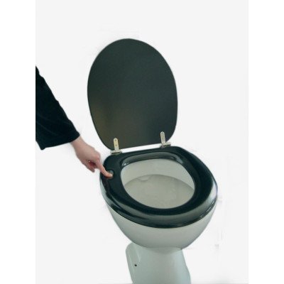 Adob polsi, sedile copri-wc morbido, con cerniere in acciaio ino