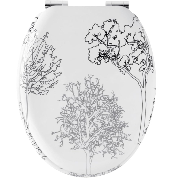 Gelco design 705956 trees - sedi le wc con coperchio, a chiusura