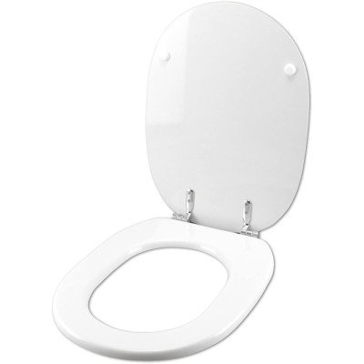 Copriwater per ideal standard linda bianco cerniera cromo-sedile-ass