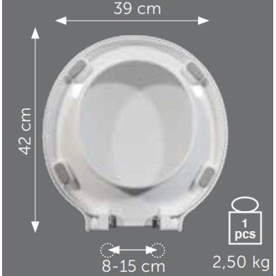 Sedile t77 soft close td110 s cl polisedil ter00284