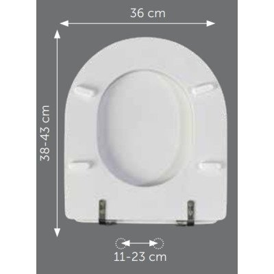 Sedile vienna bianco sapal s490p 280101