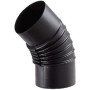 Save fumisteria classic no1204 elbow chimney pipe nero
