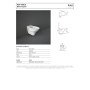 Sanitari bagno bidet sospeso, karla rak, ceramica bianca