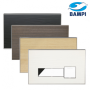 PLACCA TI 2 TASTI WHITE STRIPES/CROMATA