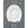 Bemis chicago 5000zar000 - sedile wc, colore: bianco