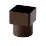 Gronda pvc color testa di moro d .080 raccordo tondo quadro b08