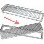 Griglia antitacco acciaio zincato con telaio 100x15 b07bff9nw3