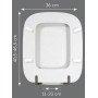 Villeroy & boch 9 m62s101, sedile wc slim seat joyce dedicato