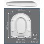 Sedile wc copri water bianco per catalano sfera in termoindur. softclose