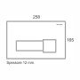 PLACCA TI 2 TASTI TECK/SATINATA