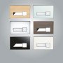 PLACCA TI 2 TASTI TECK/CROMATA