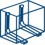 Staffe in polyamide mod.  polyd v7  - tuv sud gs 450x450mm 9794-511-08