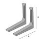 Staffe in polyamide mod.  polyd v7  - tuv sud gs 450x450mm 9794-511-08