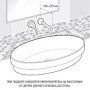 Cox miscelatore lavabo a muro pvd grigio paini 78pw208