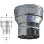 Riduzione e o aumento in acciaio inox per canna fumaria 200m 220f