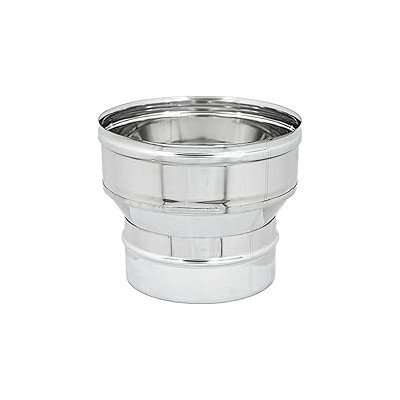 Riduzione e o aumento in acciaio inox per canna fumaria 200m 220f