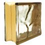 Bormioli rocco vetromattone 190x190x80 ondulati riflessi oro (80002-32)