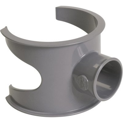 Nicoll sella di collegamento 90  pvc per tubo di scarico grigio
