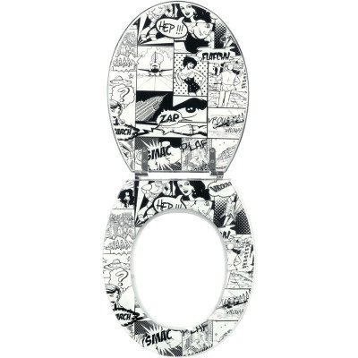 Wirquin 20718841 - sedile wc trendy line, motivo fumetti