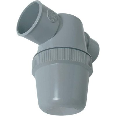 Nicoll - siphon de lavabo   coller gris avec entr e horizontale