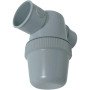 Nicoll - siphon de lavabo   coller gris avec entr e horizontale