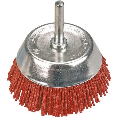 Topex 62h710 spazzola a tazza ab abrasiva con perno, 75 mm ds
