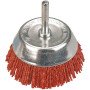 Topex 62h710 spazzola a tazza ab abrasiva con perno, 75 mm ds